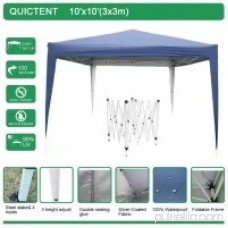 Quictent 8x8 ft EZ Pop Up Canopy Tent Folding Gazebo Outdoor Party Tent Beach tent W/ Bag Beige